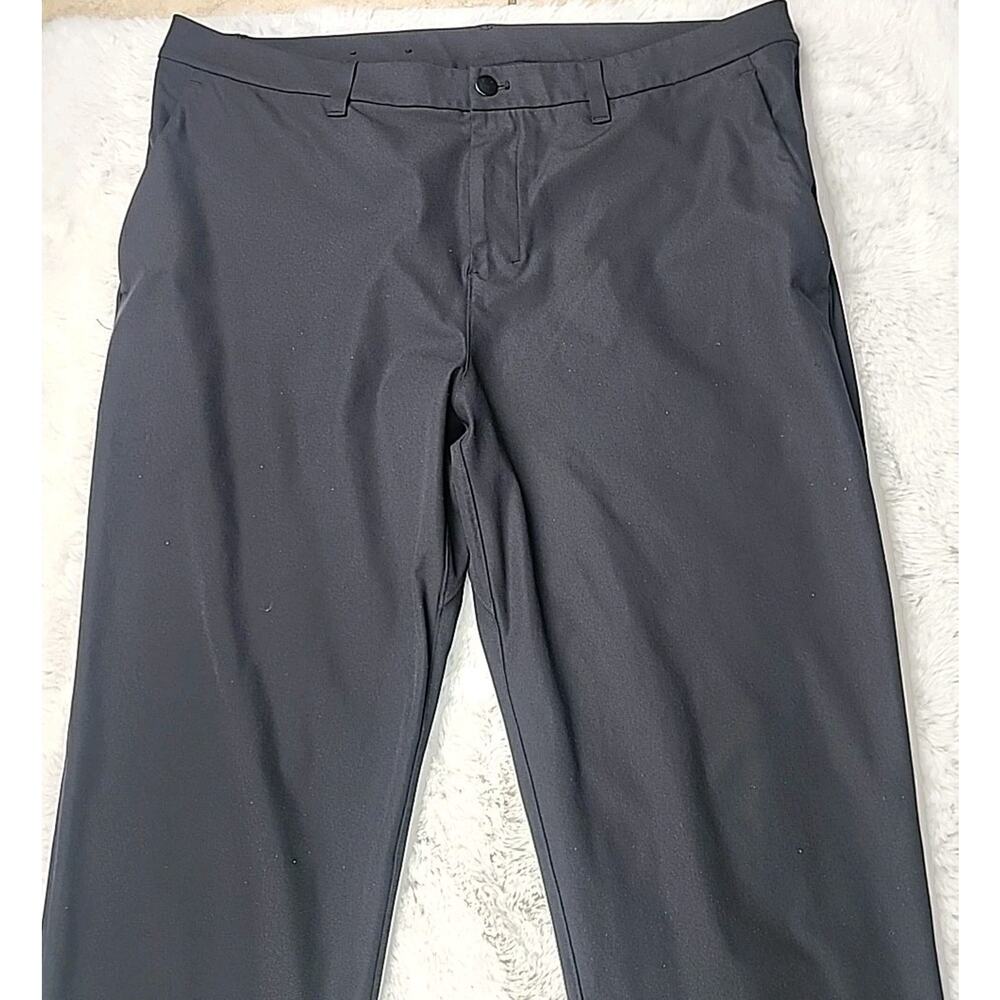 Lululemon ABC Pants Mens 38 (38x32) Black Classic Stretch Warpstreme LM5AR3S - Picture 4 of 9